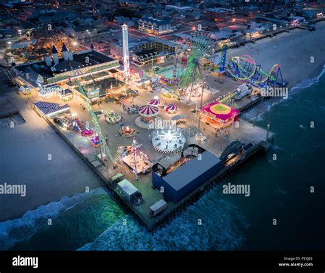 New jersey shore boardwalk at night hi-res stock photography and images ...