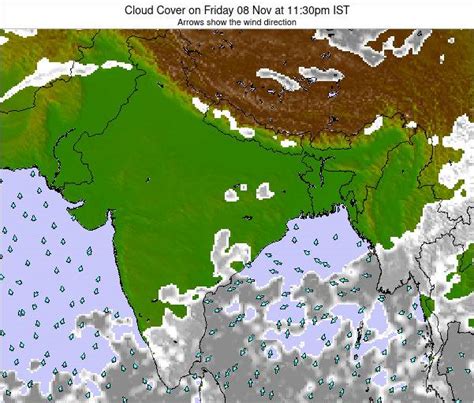 India Cloud Cover on Saturday 18 Sep at 11:30am IST