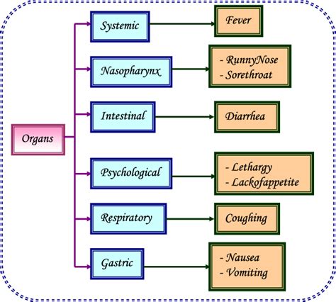 Diagrammatic representation of symptoms of swine flu (H1N1). | Download ...