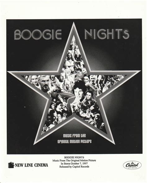 BOOGIE NIGHTS Movie Soundtrack 8x10 B&W 1997 Capitol Press Photo