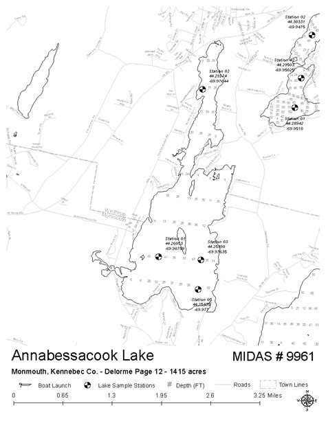 Lake Overview - Annabessacook Lake - Monmouth, Winthrop, Kennebec, Maine - Lakes of Maine