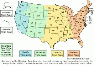 united-states-time-zone-map - Sunset Learning Institute