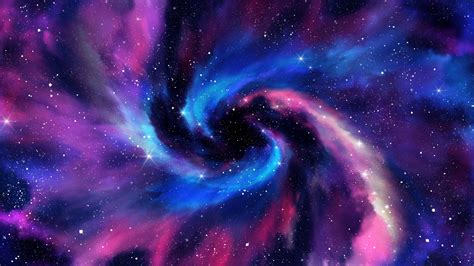 Spiral galaxy Wallpaper 4K, Milky Way, Stars, Deep space