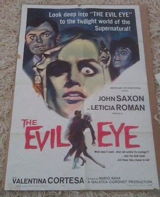 THE EVIL EYE MOVIE POSTER 1 Sheet ORIGINAL 27x41 F FOLDED MARIO BAVA | eBay