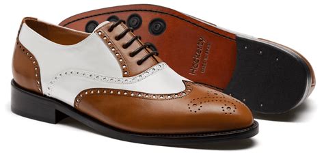 Spectator shoes - brown & white italian calf leather | Hockerty