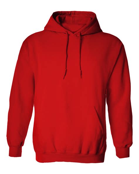 Red Hoodie Jacket without Zipper – Cutton Garments