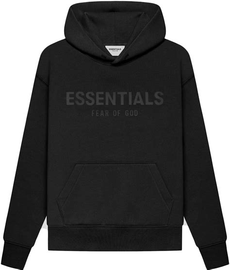 Fear of God Essentials Kids Pull-Over Hoodie Black/Stretch Limo - SS21