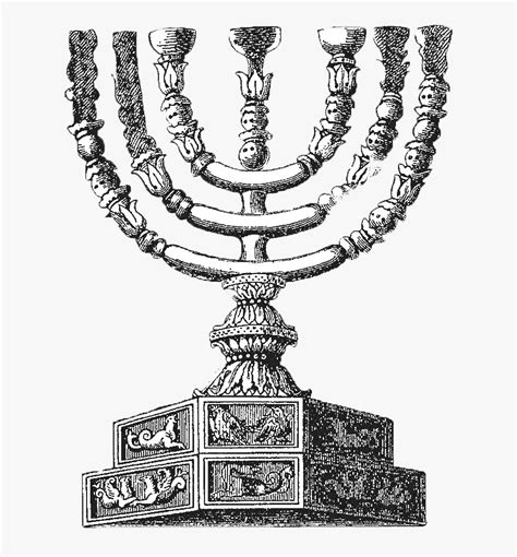 A Drawing On The Depiction Of The Menorah Seen On The - Drawing Of ...