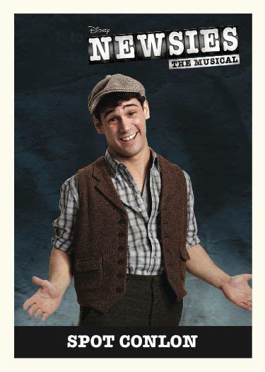 Tommy Bracco as Spot Conlon | Newsies, Newsies broadway cast, Newsies ...