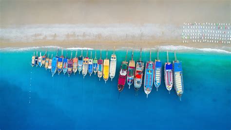 A beach of many colors - Bing WallPaper