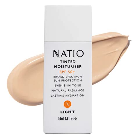 NATIO Tinted Moisturiser SPF 50+ 50g - Choice Pharmacy