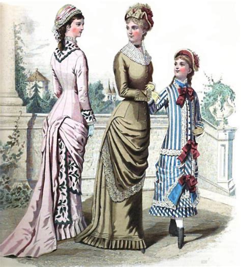 Vintage French Fashion Graphic | Victorian fashion, Evolution of ...