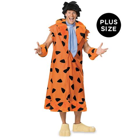 Flintstones Fred Flintstone Adult Plus Costume - PartyBell.com