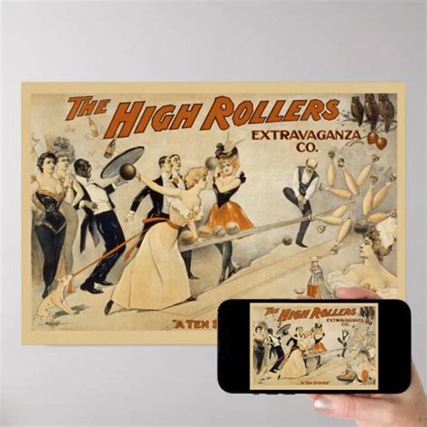 Vintage Bowling Advertisement Poster | Zazzle