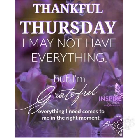 Thankful Thursday | Thankful thursday, Birthday quotes inspirational ...