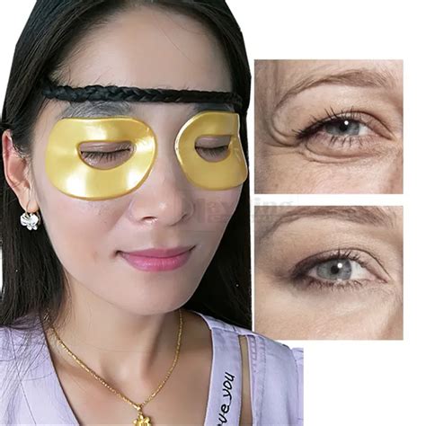 Gold Mask Gel Eye Patch for Dark Circles Eye Bags Puffiness with Effective Eye Serum Essence ...