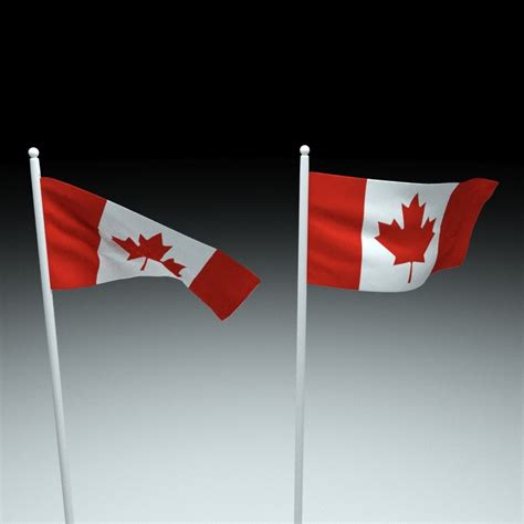 3D canada flag model - TurboSquid 1594551