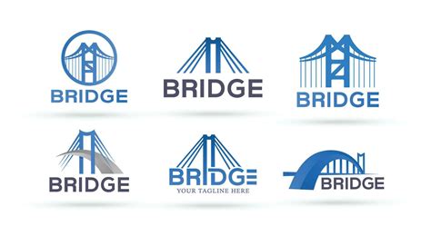 Bridge builder logo design bundle 36137304 Vector Art at Vecteezy