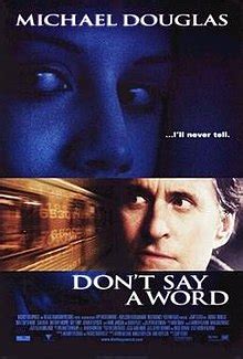 Don't Say a Word - Wikipedia, the free encyclopedia