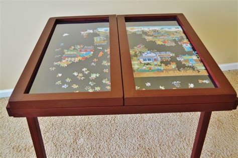 Windowpane Puzzle Table | Puzzle table, Pool table felt, Diy table