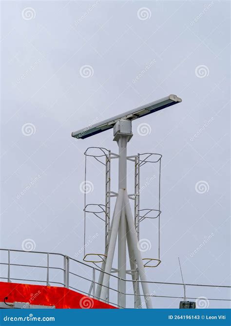 Detail of a Fishing Boat Radar in a Harbour Stock Image - Image of ...