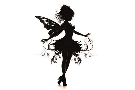 Silhouette dancing fairy adult. | Premium Photo Illustration - rawpixel