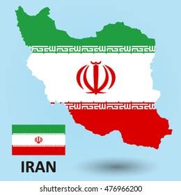 Iran Map Flag Stock Vector (Royalty Free) 476966200 | Shutterstock