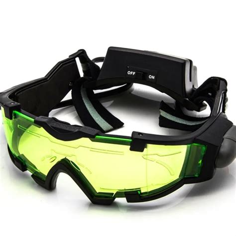 Adjustable LED Night Vision Glass Goggles Motorcycle Motorbike Racing Hunting Glasses Eyewear ...