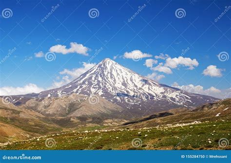 Damavand Volcano, Highest Mountain in Iran Stock Photo - Image of ...