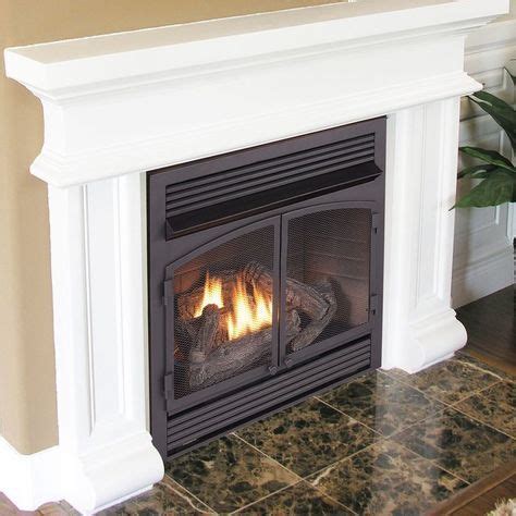 This Duluth Forge Dual Fuel Ventless Natural Gas/Propane Fireplace Insert allows you to build a ...