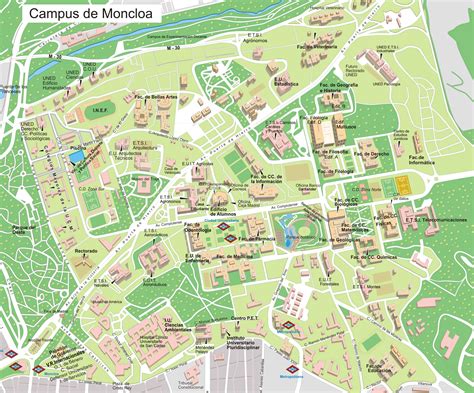 Campus de Moncloa of Complutense University Map - Complutense ...