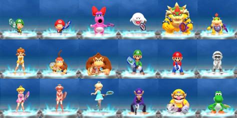 Mario Sports Superstars Characters by cutiepatootie64 on DeviantArt