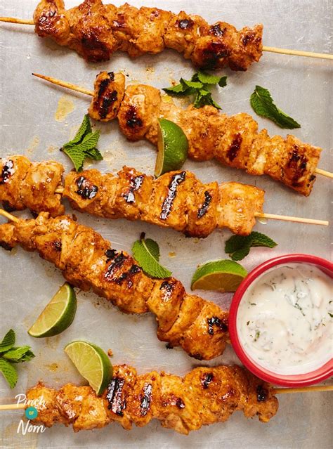 Chicken Tandoori Kebabs - Pinch Of Nom