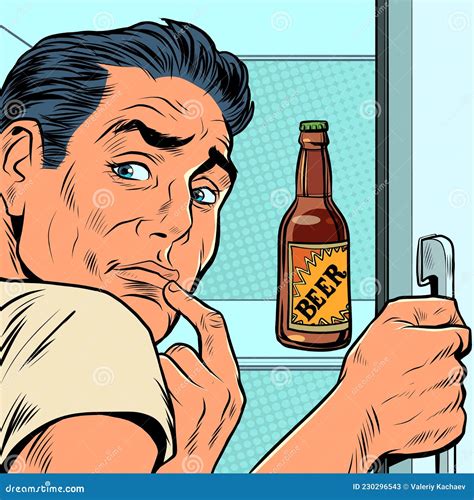Mug Of Beer Alcohol In Afraid Cartoon | CartoonDealer.com #163812359