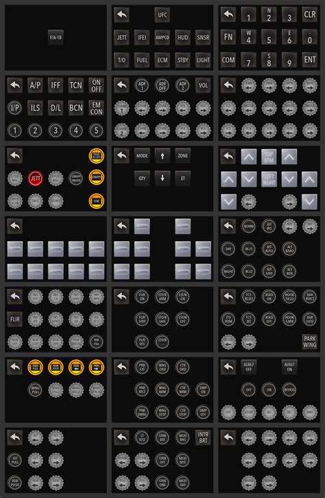 F/A-18C Stream Deck Configuration & Template Icons