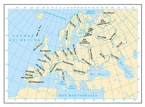 Rios Mapa Europa