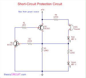 Short-Circuit Protection Circuit - theoryCIRCUIT - Do It Yourself Electronics Projects