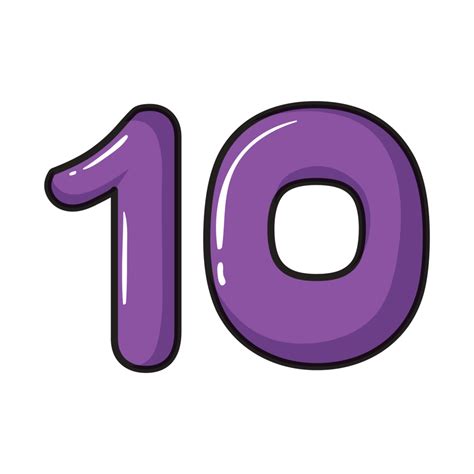 10 Ten Number png images transparent background free download. - Proofmart