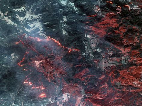 Horror Of California Wildfires Captured In Satellite And Aerial Photos | HuffPost