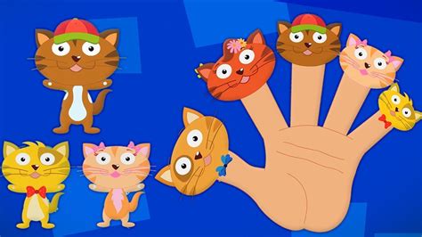 ครอบครัวนิ้วแมว | สัมผัสสำหรับเด็ก | เพลงแมว | การ์ตูน | Song For Kids | Cat Finger Family - YouTube