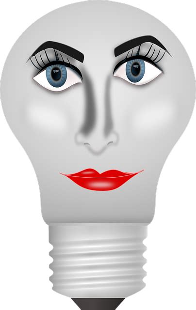 Download Bulb, Lamp, Female Face. Royalty-Free Stock Illustration Image - Pixabay