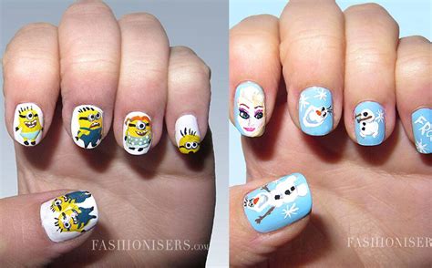 20 Cute Cartoon Inspired Nail Art Designs | Fashionisers©