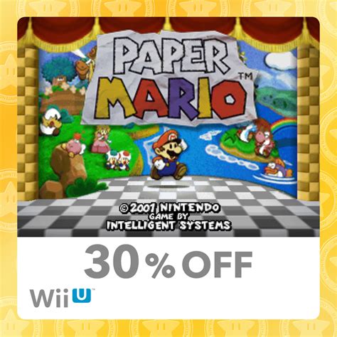 30% Discount on the original Paper Mario (Wii U) - Nintenfan