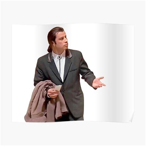 "John Travolta Meme" Poster for Sale by AngelRoot | Redbubble