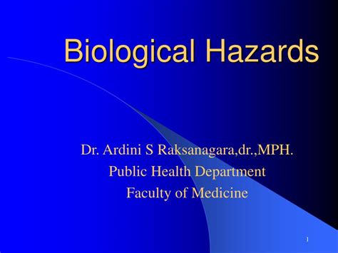 PPT - Biological Hazards PowerPoint Presentation, free download - ID:463040