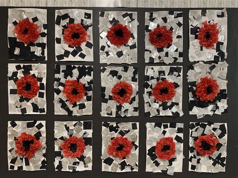 Remembrance Day Poppy Art Project — Mme Marissa