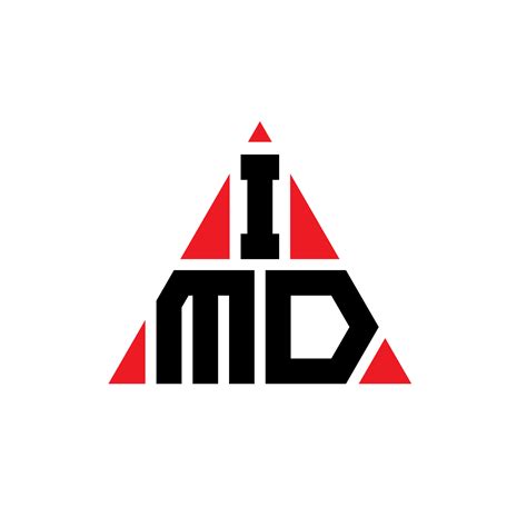 IMD triangle letter logo design with triangle shape. IMD triangle logo design monogram. IMD ...