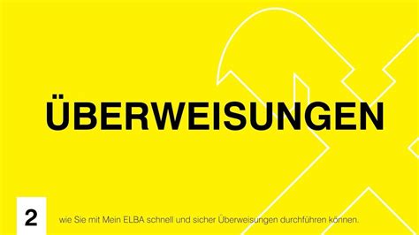 EINFACH und SCHNELL ÜBERWEISEN - Das neue ELBA Online Banking - YouTube