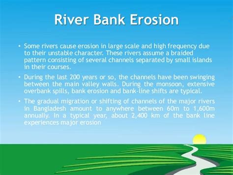 River bank erosion, its migration, causes