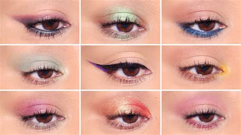 How To: 9 Different Ways to Wear Colorful EyeShadows | Easy Beginner ...